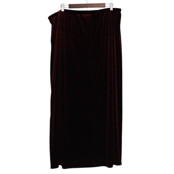 Y2K Velvet Maxi Skirt Size 24 26 Witchy Whimsigoth Fairy Grunge Romantic Stretch - Picture 7 of 10